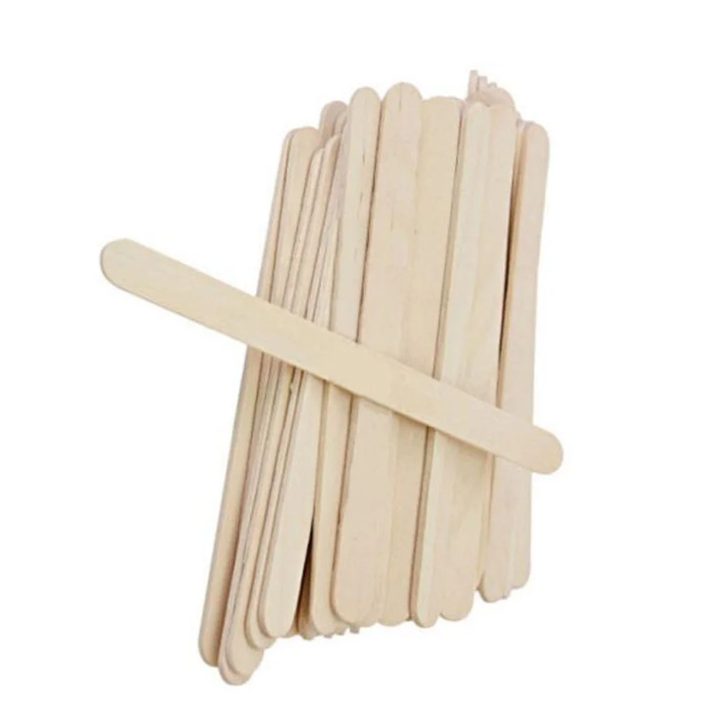 100 шт. натуральные цветные деревянные палочки для рукоделия классические