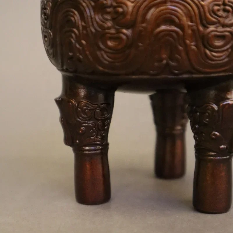 Античная китайская древняя династия латунная кадильница курильница сосуд для