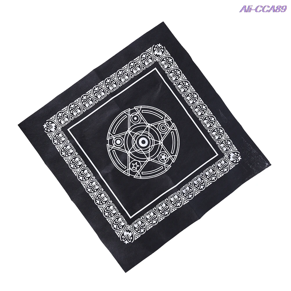 

Non-woven Pentacle Tarot Game Playing Cards Tablecloth Board Game Textiles Tarots Table Cover 49*49 cm