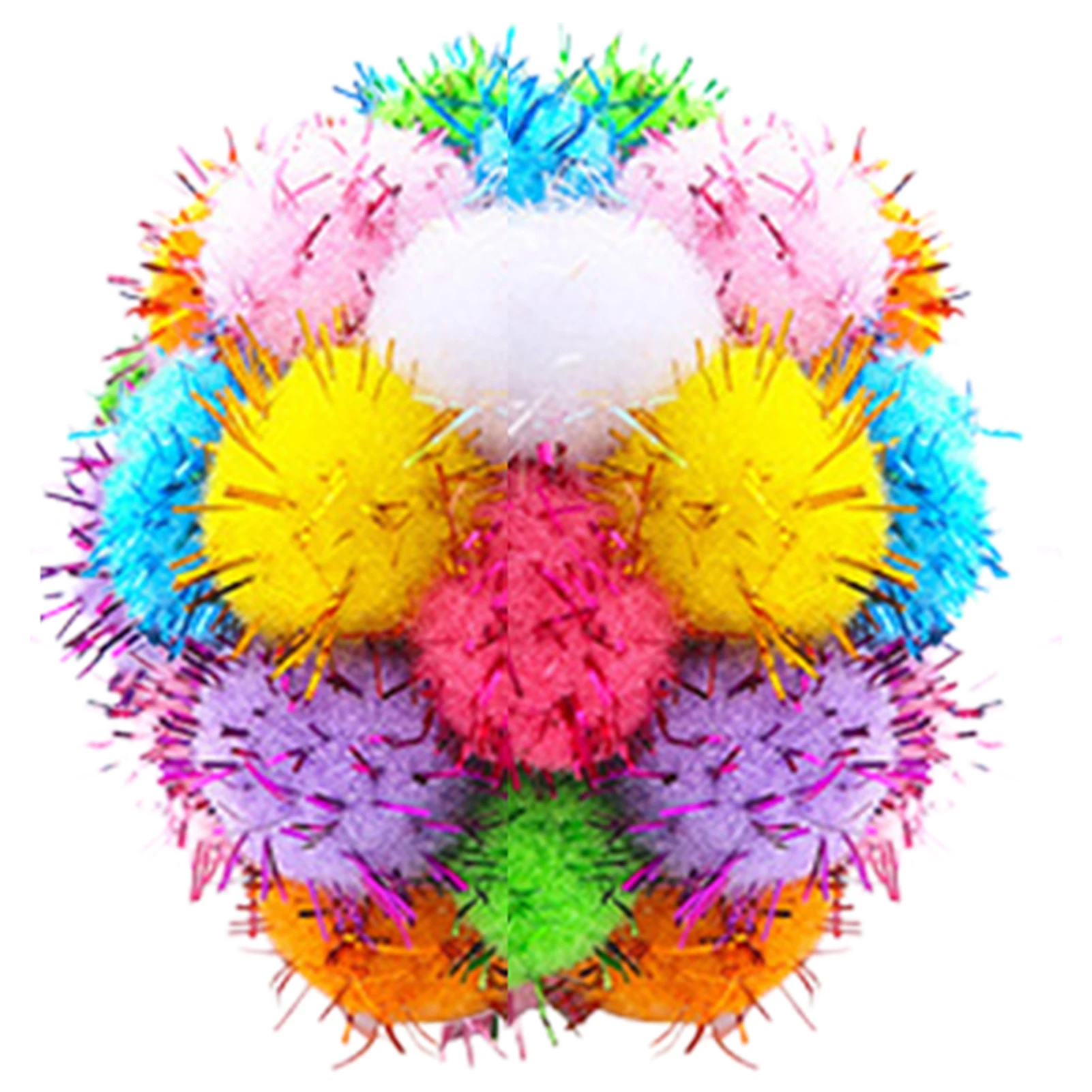 

Игрушка для домашних животных, плюшевый мяч со встроенными колокольчиками, Интерактивная игрушка для кошек, тренировочная комнатная недеф...