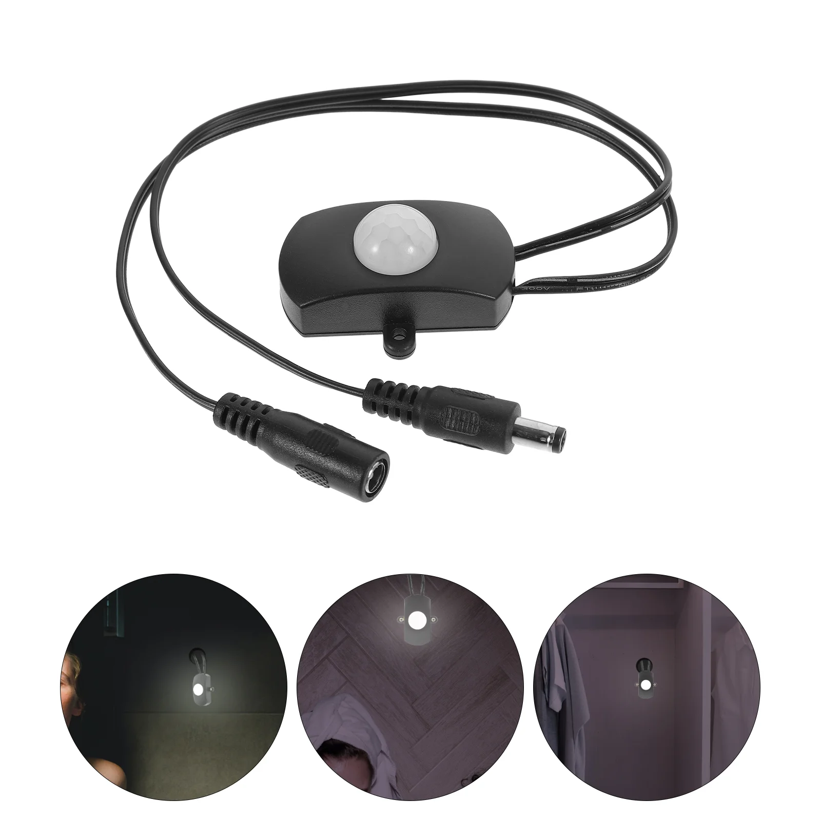 

2 Pcs Sensor De LED Controller Induction Light Ir Plastic Lamp Motion