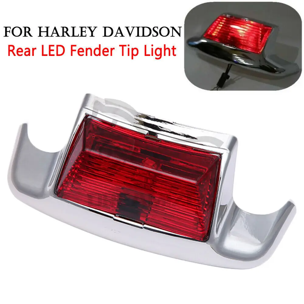 Luz LED delantera y trasera para guardabarros de coche, luz de freno de conducción para Harley, Electra, Glide, Heritage, Softail, 1986-2009