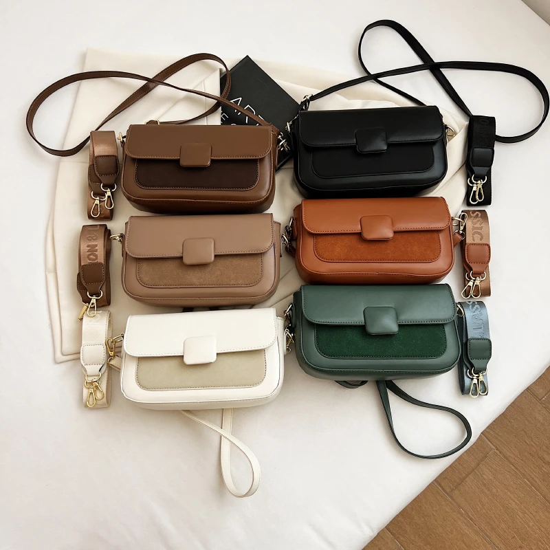

Fashion PU Leather Shoulder Crossbody Bag Women Exquisite Candy Color Designer Handbags Lipstick Square Sling Purses For Girls