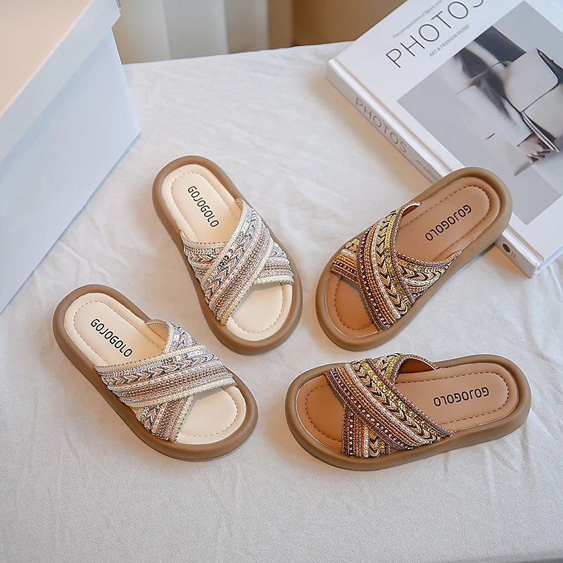 Детские тапочки в этническом стиле для девочек среднего возраста