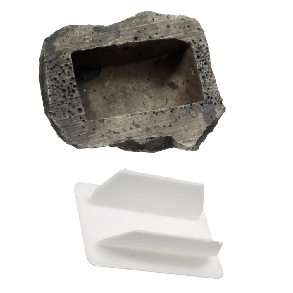 

1Pc Stone Design Key Holder Resin Cash Storage Container Garden Decoration