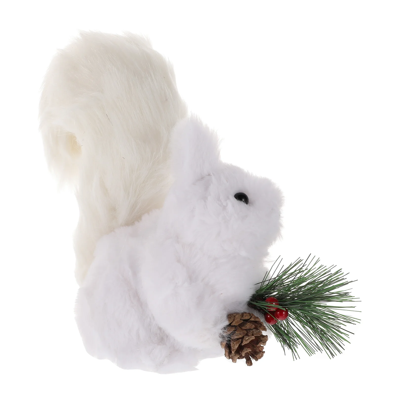 

Squirrel Christmas Model Statue Wooden Plush Animal Ornament Figurines Simulation Ornaments Garden Mini Animals Squirrels