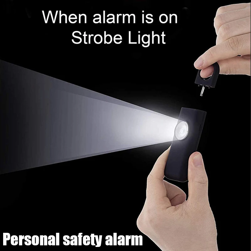 

Self Defense Siren Safety Alarm for Women Keychain with 130dB SOS LED Light Personal Alarms Personal Security Keychain Alarm