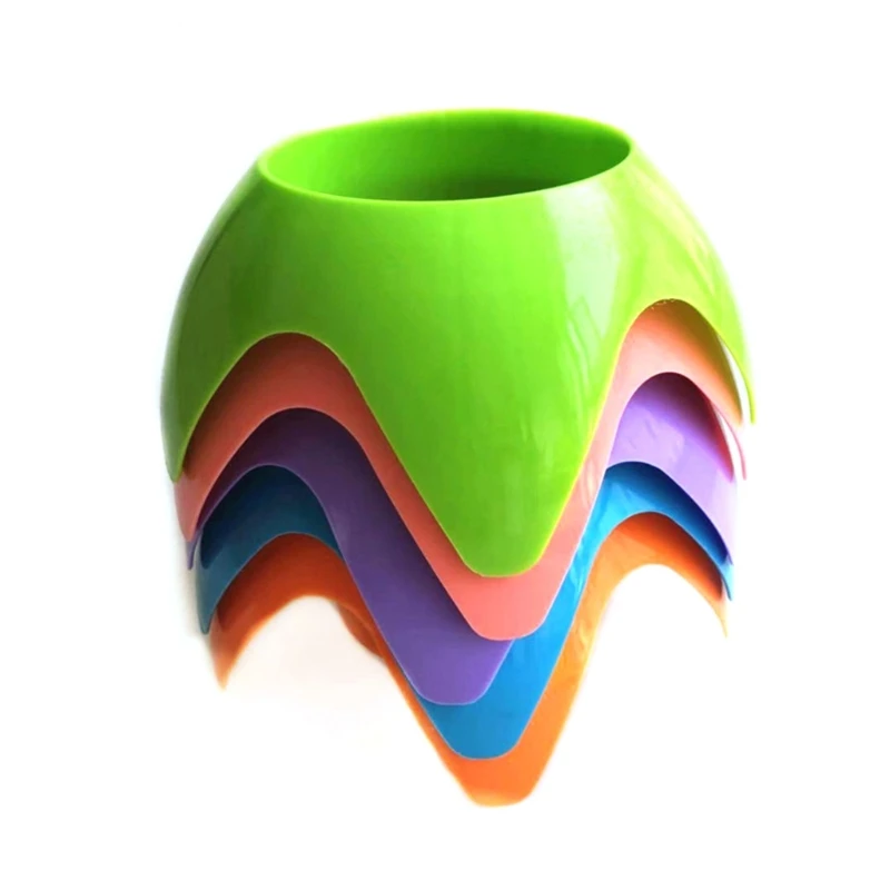 

5 Pack Beach Sand Coaster Drink Cup Holders Mixed Color Portable PP Material