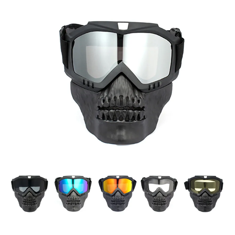 

Padded ATV Motorcycle Riding Goggle with Face Mask Open Face Helmet Goggle Motorbike Eyewear Protector Ski Off Road Mask Goggles