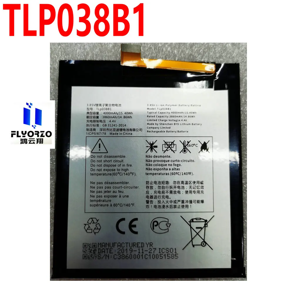 Новинка Высокое качество 3860 мАч TLP038B1 батарея для Alcatel A7 A7LTE A7XL OT-7071DX OT-5090Y OT-7071D мобильный телефон