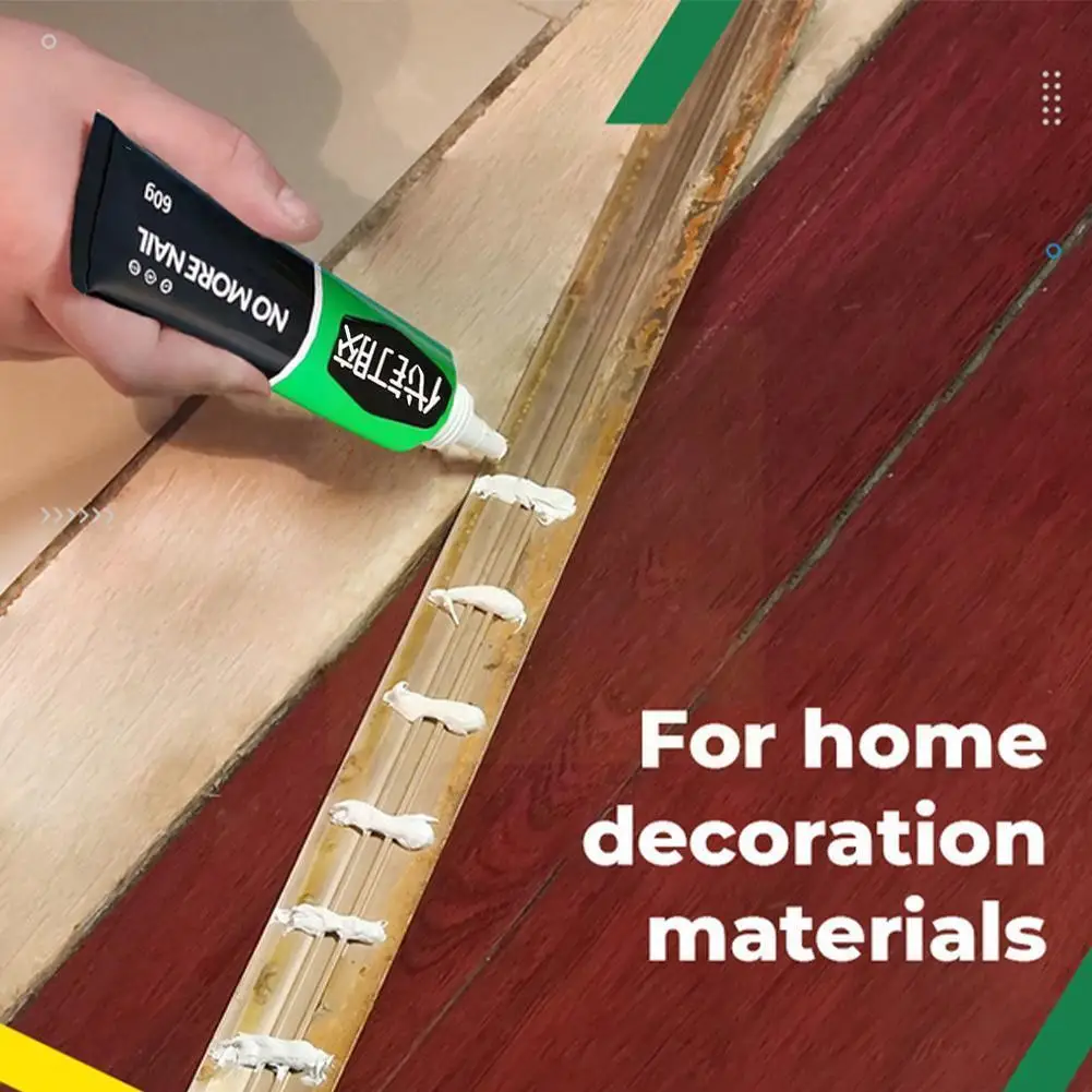 

30/60g Strong Nail-free Glue Boxed Bulk Waterproof Glue Universal Bathroom And Quick-drying Punch-free Glass Glue Hardware U0y8