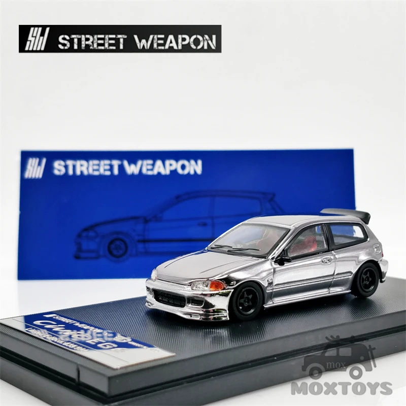 

Street Weapon 1:64 Honda Civic EG6 Electroplate Diecast Model Car