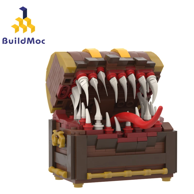BuildMoc Final Treasure Chest Yaranzo Monster Building Blocks Kit For Dragons Pirate Treasure Box Bricks Children Toys Xmas Gift
