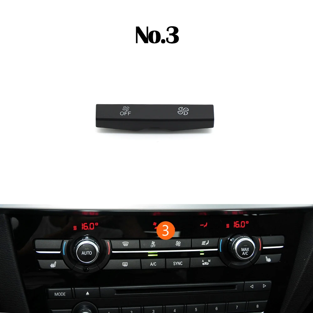 

Приборная панель автомобиля, кондиционер переменного тока, климат, вентиляция, кнопка регулировки громкости для BMW X3 F25 X4 F26 2013-2018 64116825513 ﻿