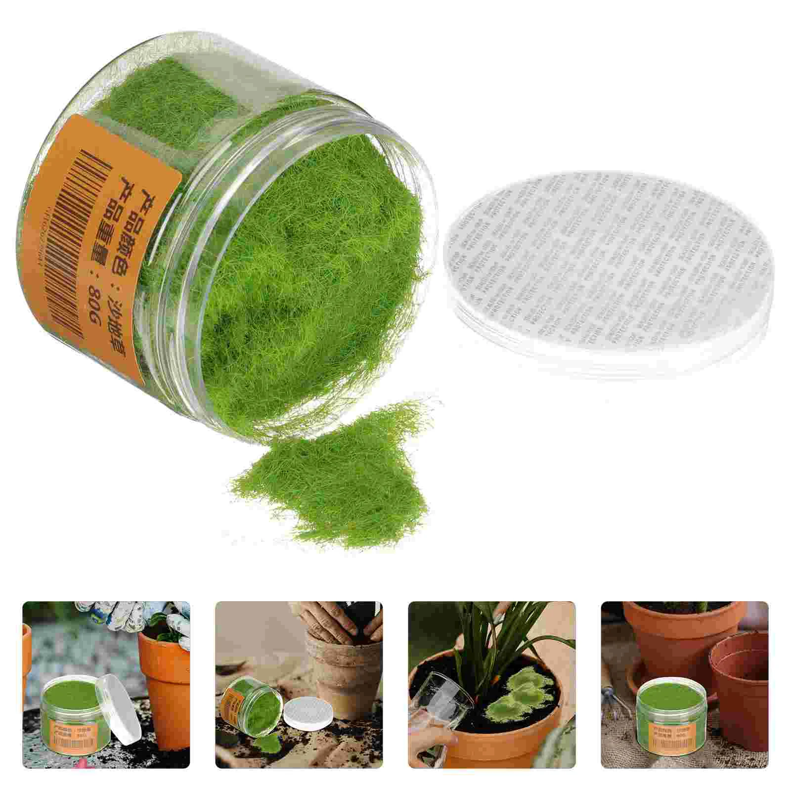 

Grass Fake Artificial Powder Greendecor Gardenlandscape Lichen Potted Terrarium Faux Terrain Micro Craft Lawn Miniature