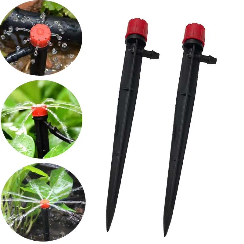 

360 Degrees Drippers Watering Sprinkler Nozzle for 4/7mm Hose Garden Tools Saving Watering Irrigation Tool Kits