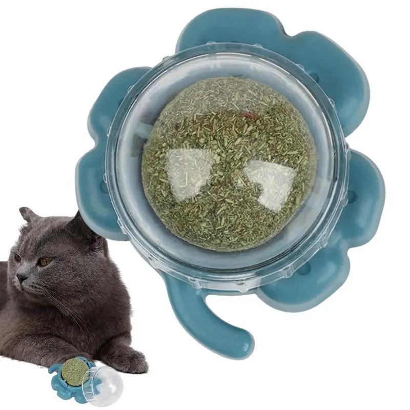 

Catnip Ball Interactive Rotating Natural Teeth Cleaning Dentals Chew Toys Extra Cat Energy Ball Healthy Kitten Chew Toys Catnip