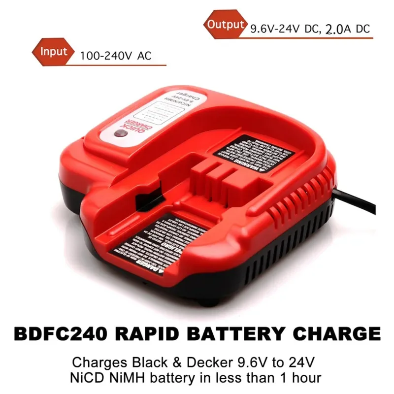 Зарядное устройство Ni-CD и Ni-Mh 9 6-24 В для батареи Black and Decker 6 12 14 4 18