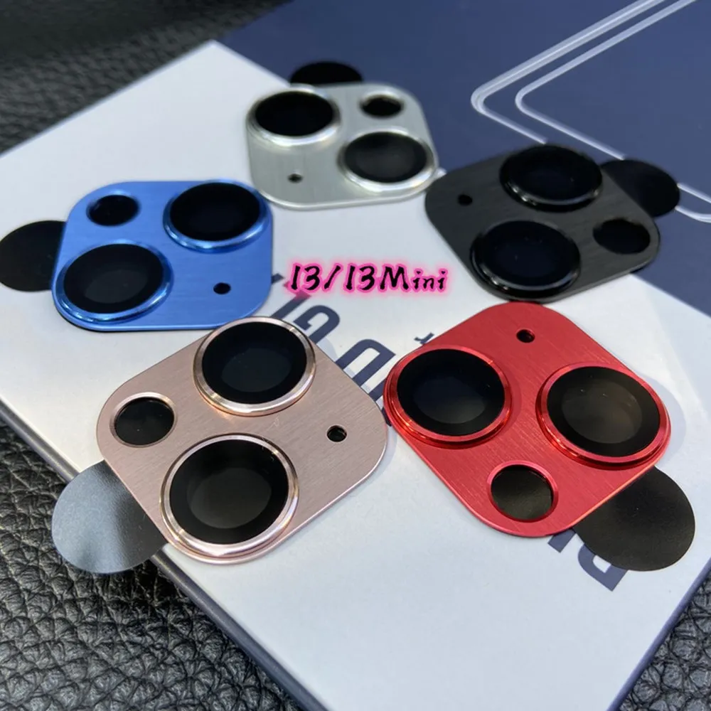 Armor Series Metal Back Camera Len Decorative For iPhone 13 12 11 Pro Max mini 13mini 13Promax 12Pro Film Protector Ring Sticker