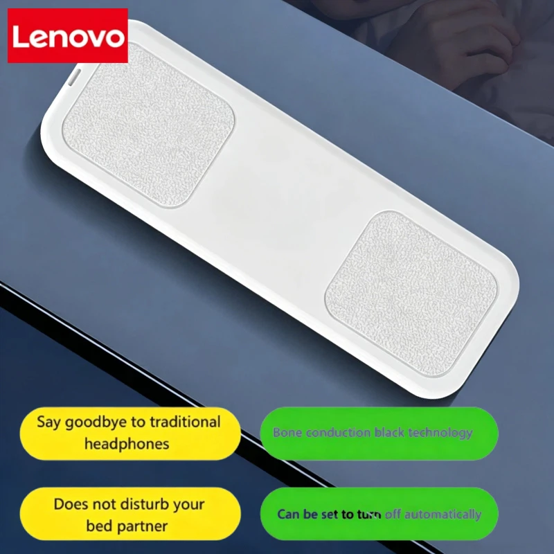 Фото Беспроводная Bluetooth-колонка Lenovo с костной проводимостью для сна, устанавливаемая под подушку, устройство для улучшения сна, наушники для сна №1