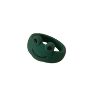 2022 frog ring painting polymer clay resin rings for women animal jewelry for women summer fashion travel jewelry gifts