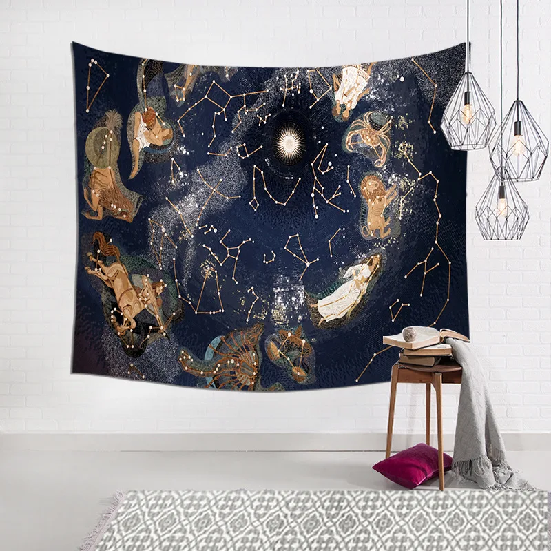 Ночное небо Звезда гобелен Вселенная мечта галактика текстура созвездия
