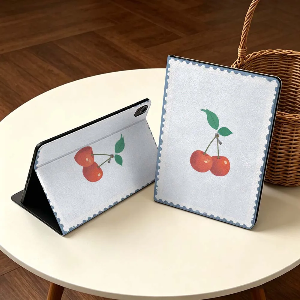 Фото Мягкий чехол для планшетов Huawei MediaPad T5, T10s, M6, M5 Lite, SE, Honor Tab 5, 6, 7, V7, V8, X8a, X9a Pro с дизайном «Вишневый бант» – популярный подарок №3