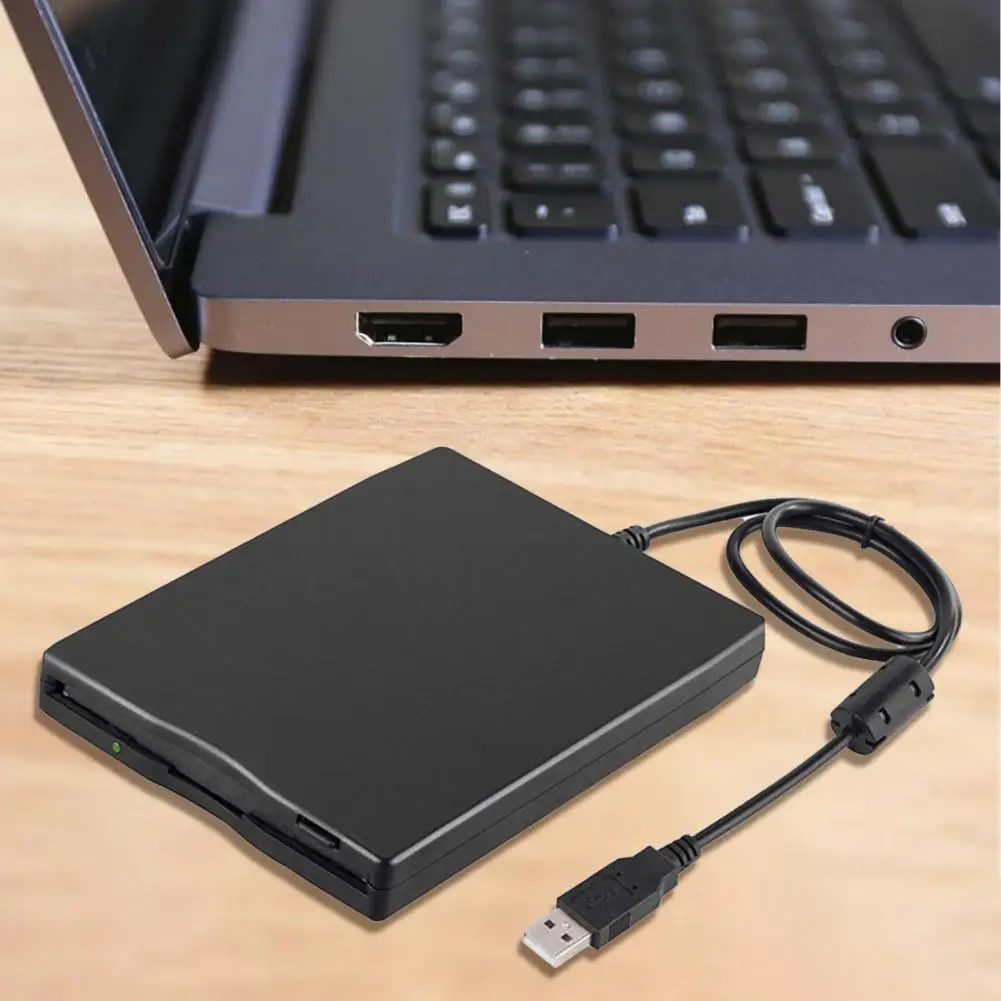 for PC Plug Play External USB 2.0 Floppy Drive Portable Disk Reader 3.5-inch 1.44 MB FDD |
