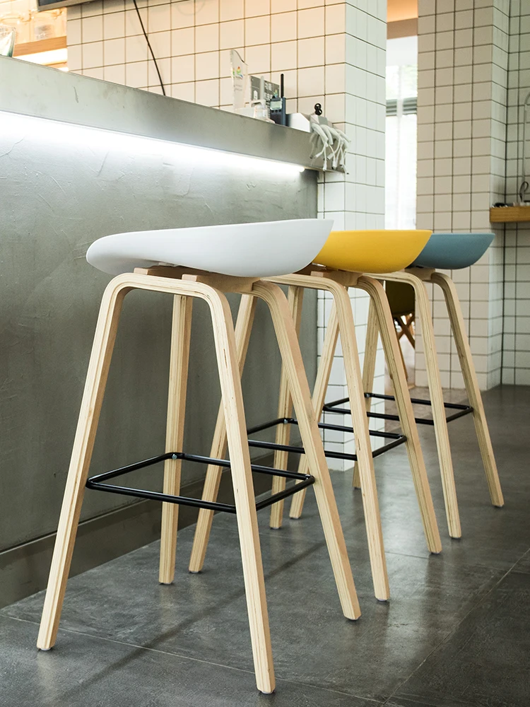 Современный простой индивидуальный модный барный стул в датском скандинавском