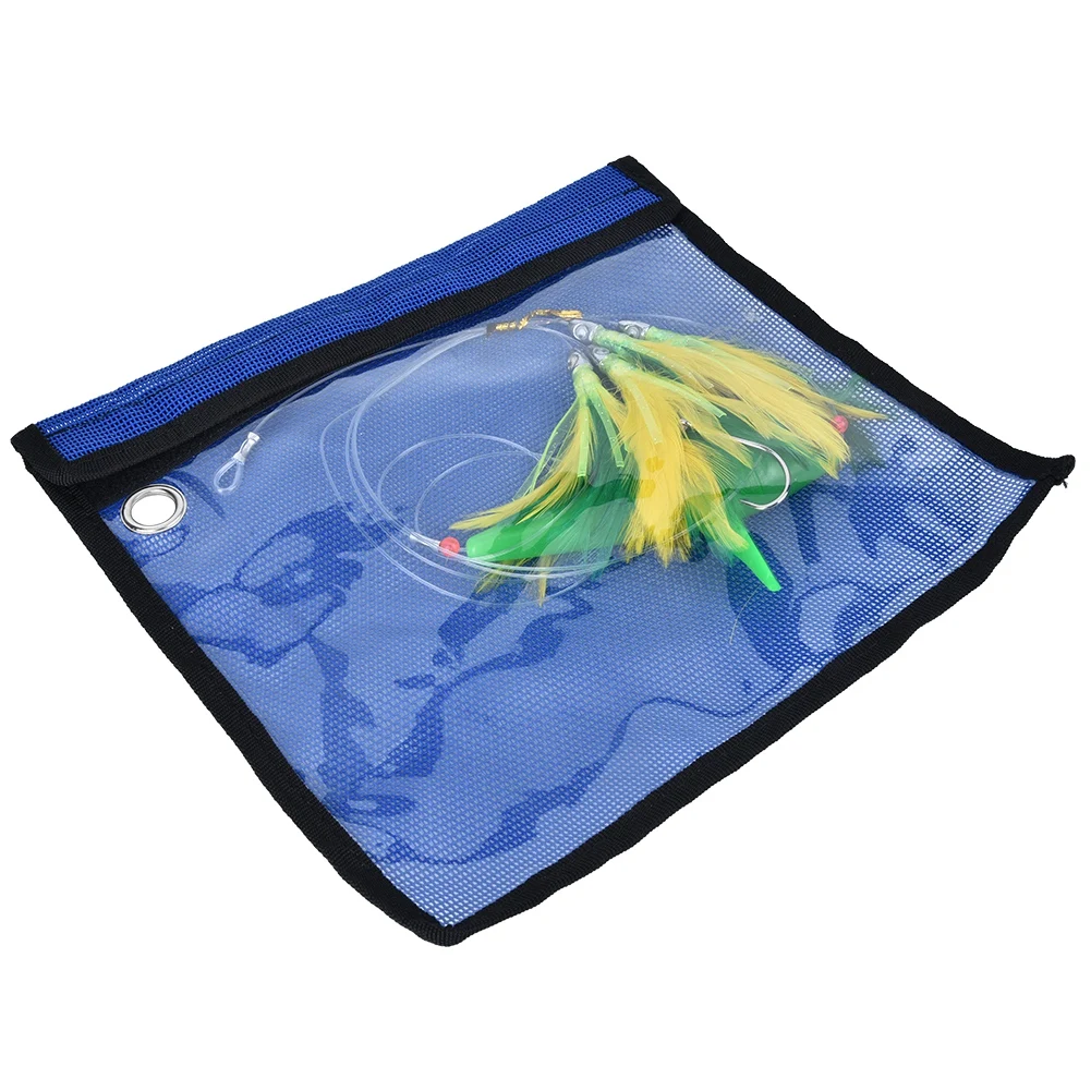 

Feather Fish Lure Artificial Saltwater Trolling Crankbait Fishing Bait Tackle Accessory