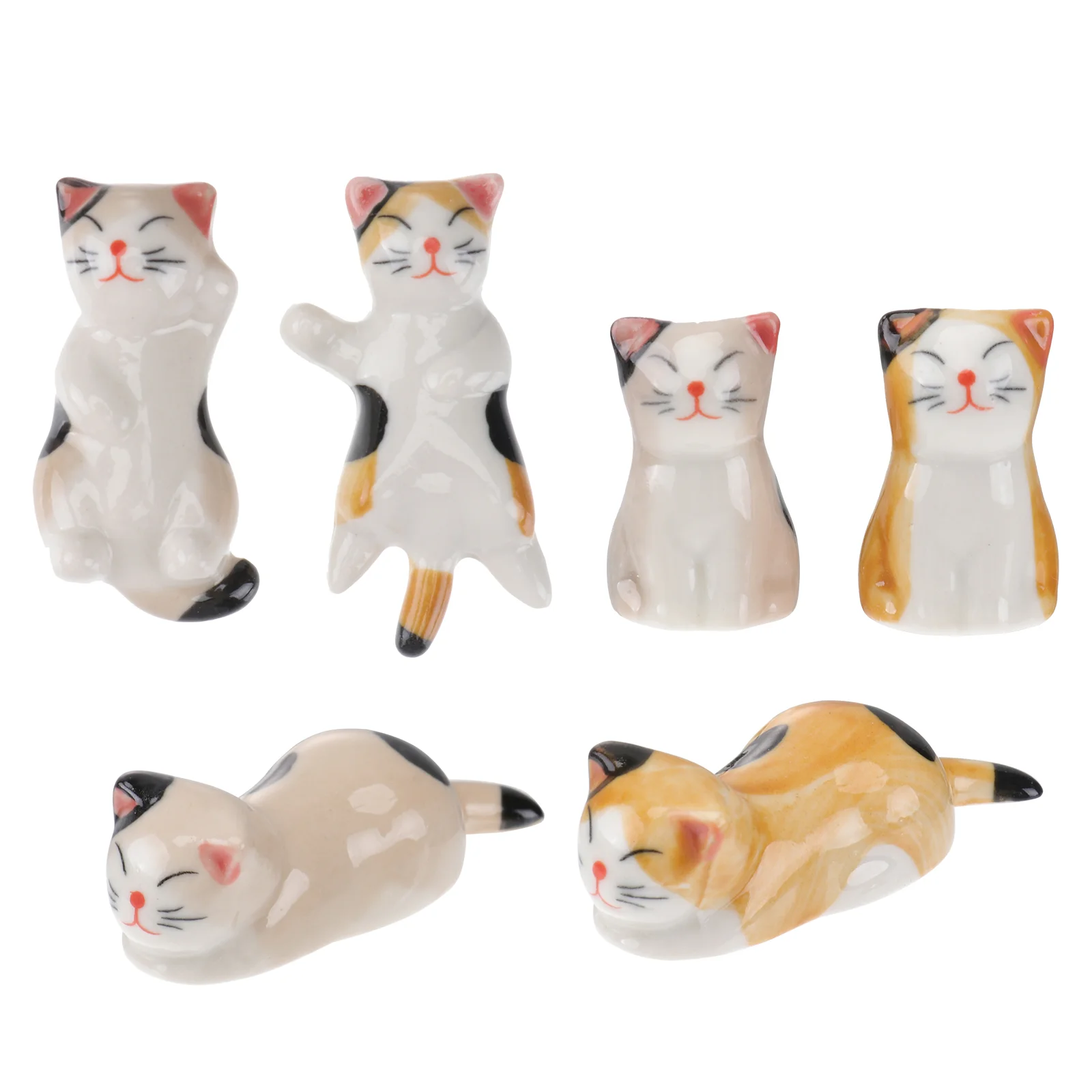 

Chopsticks Rest Holder Chopstick Cat Stand Spoon Ceramic Dinner Japanese Lucky Rests Fork Pillow Rack Spoons Forks Decoration