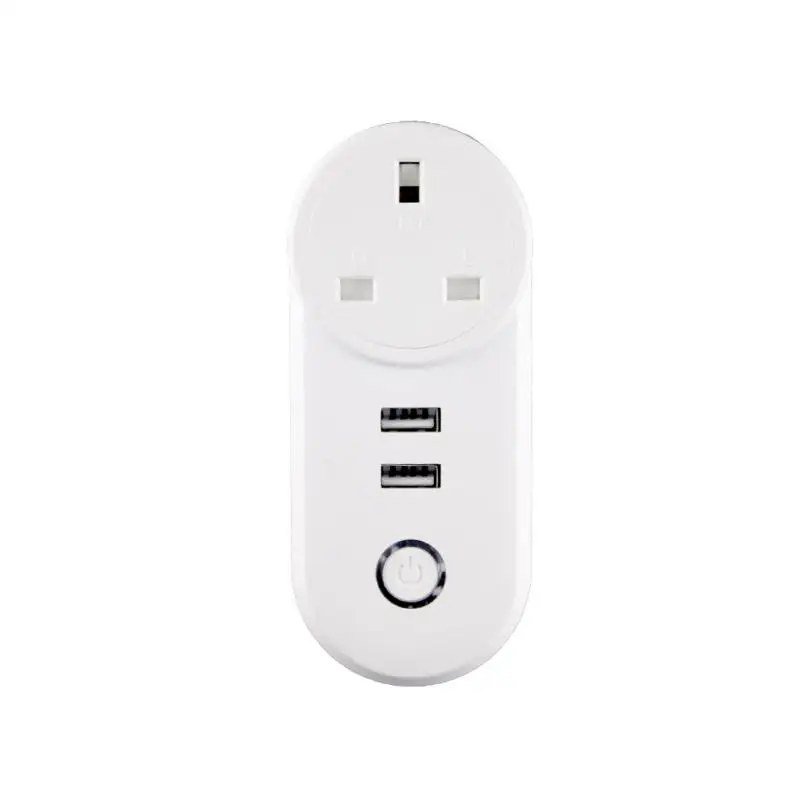 

ZIGBEE Smart Socket Plug With 2 USB Ports 100-240V SmartThings APP Remote Voice Control Timer Plug Support Alexa Voice Control