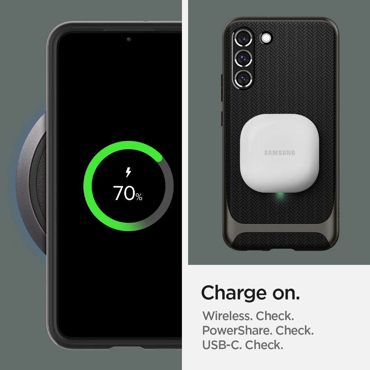 Неогибридный чехол Spigen для Samsung Galaxy S22 Plus (6 6 дюйма)