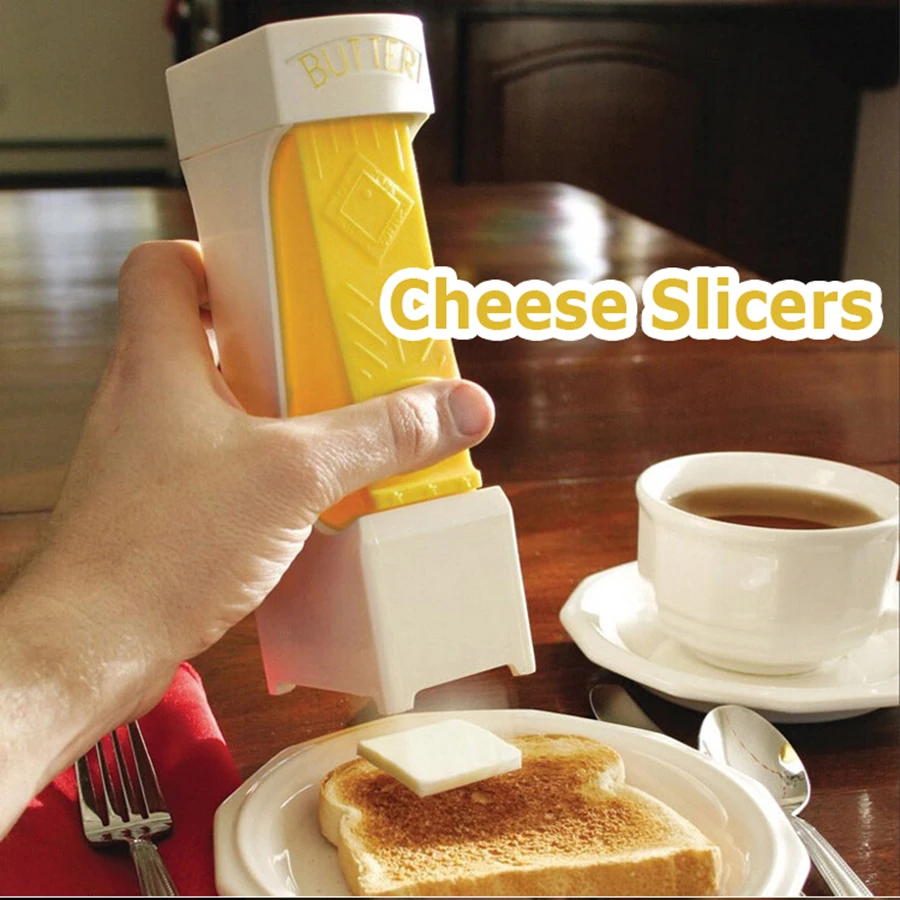 

Резак для масла, слайсер для сыра, диспенсер с одной кнопкой для резки масла, коробка для хранения сыра, приготовления стейка, кухонные прина...