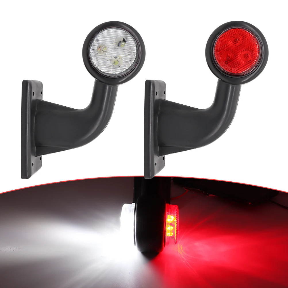 

2X Universal LED Side Marker Light 12V 24V Outline Indicator Truck Trailer Position Lamp Waterproof Auto Car Bus Rear Side Lamp