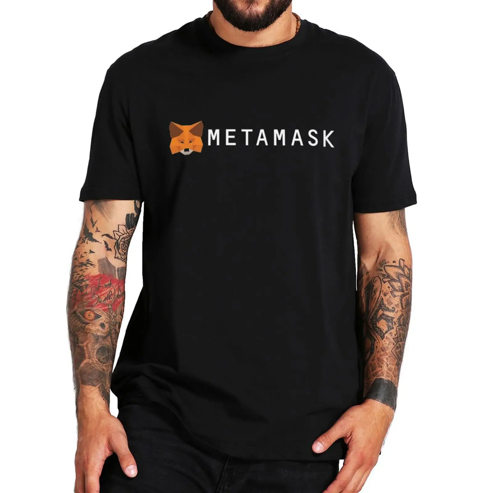 

Классическая футболка Metamask, забавная мужская одежда Hodl, криптовалюта, Eth, кошелек, Ico Tokens, цепочка, летняя хлопковая футболка