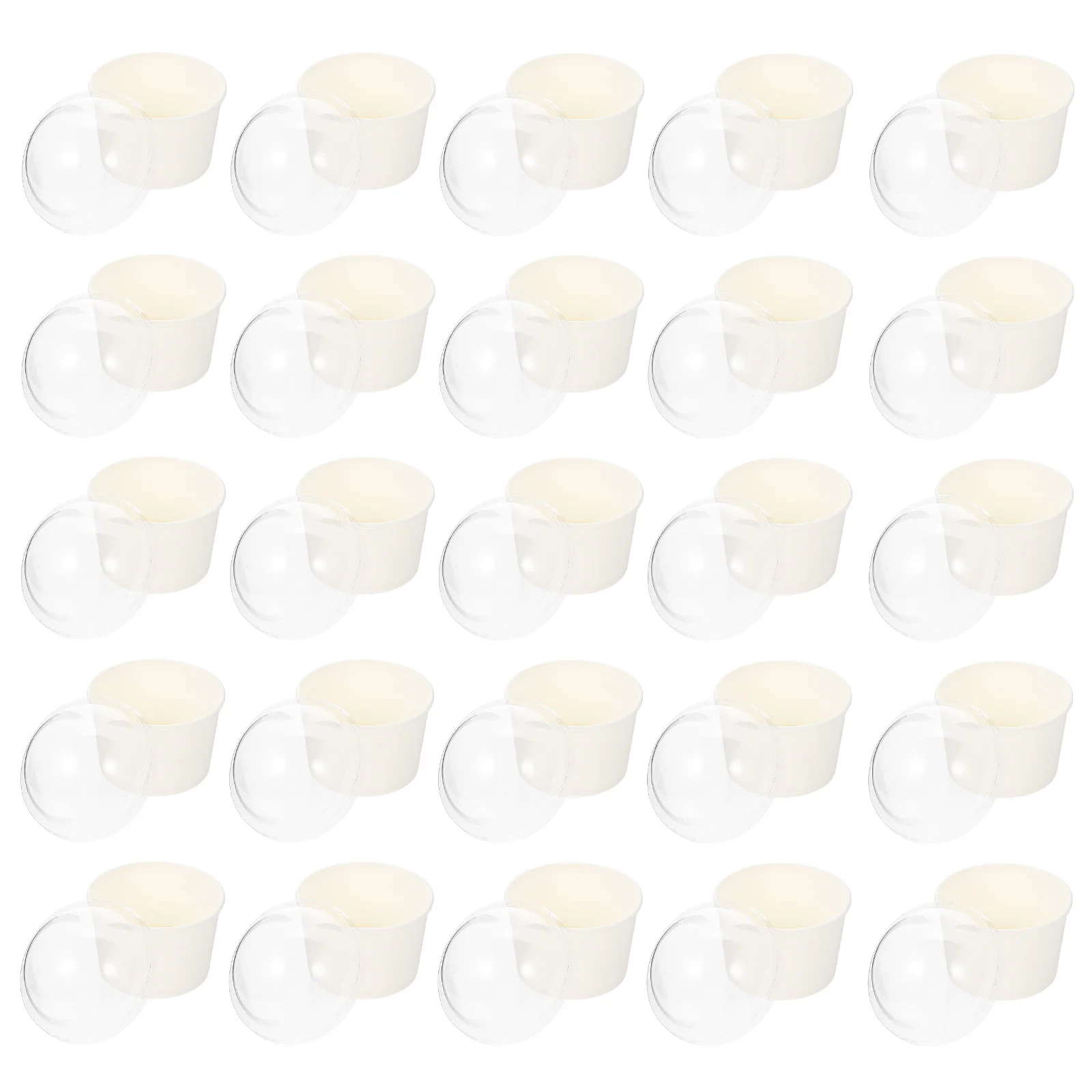 50 комплектов чашек для мороженого бумажная шариковая миска холодный суп пудинг