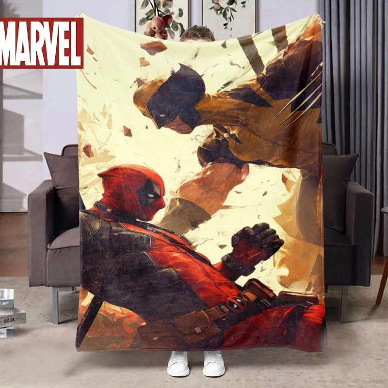 Одеяло из Росомаха Дэдпула плюшевые одеяла Мультяшные Молодежные офисные