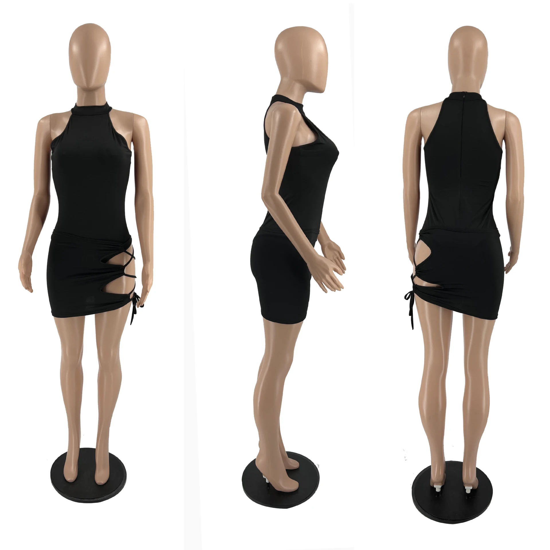 Женский пляжный летний комплект из двух предметов неоновый цвет боди без рукавов