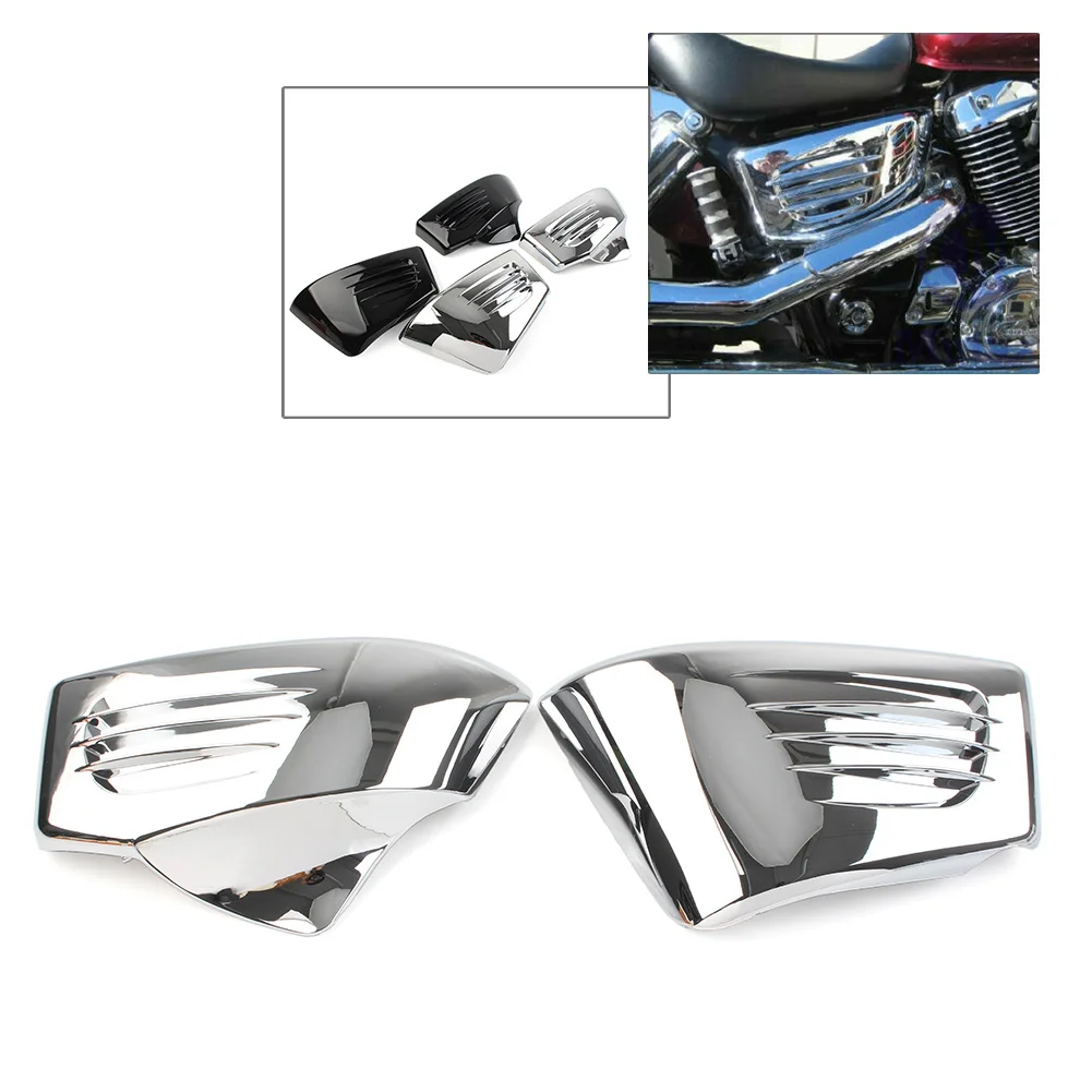 Хромированные/глянцевые черные боковые чехлы для мотоцикла защита Honda ACE TOURER SABRE