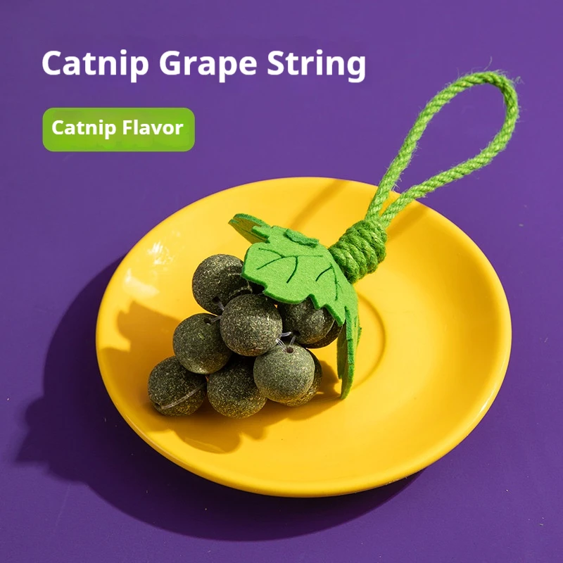 Catnip Toys Cat Grape Lick Joy Pets Years Old Fragrant Teeth Grinding Cleaning Insect Gall Mint Ball Teasing