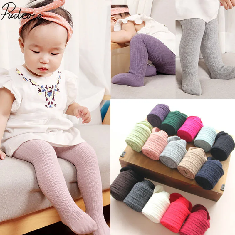 

Brand New Baby Toddler Newborn Girl Cotton Warm Girl Pantyhose Stretch Stockings Kid children Solid Candy Color Tights 0-6T