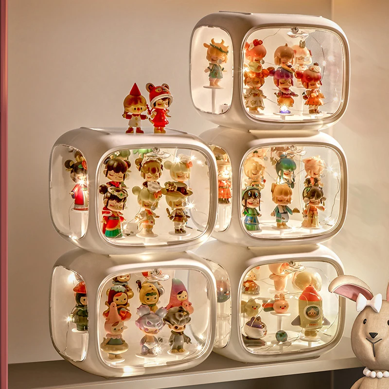 Глухая коробка Show чехол Pop Mart фигурки Дисплей Стенд прозрачная Коллекционная