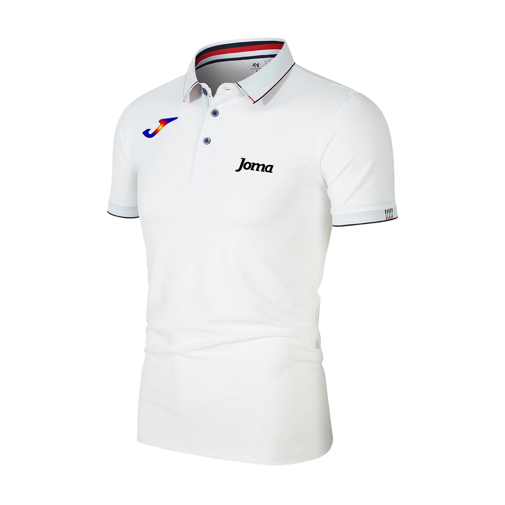 

2023New JOMA Summer High Quality Men Polo Shirts Casual Breathable Short Sleeve Mens Shirts Stand Collar Polo Shirt