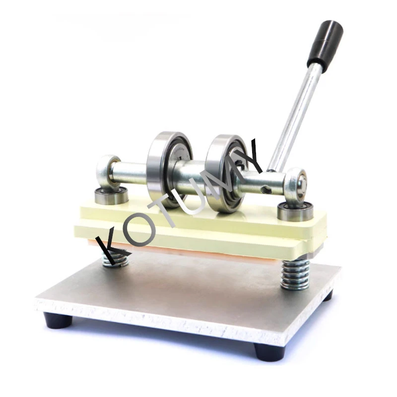 Ручной штамповочный пресс с двойным колесом ручная машина для резки кожи резак