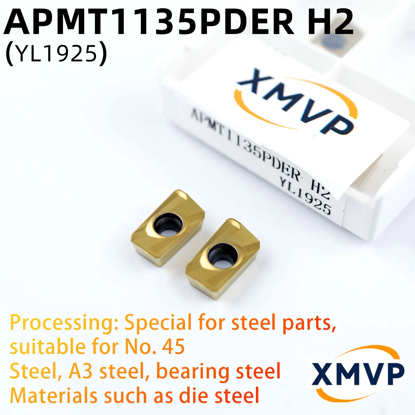 

Фрезерные вставки с ЧПУ APMT1135, твердосплавные фрезерные вставки 1604, быстрая подача, грубые фрезерные станки с покрытием R0,8, зерна