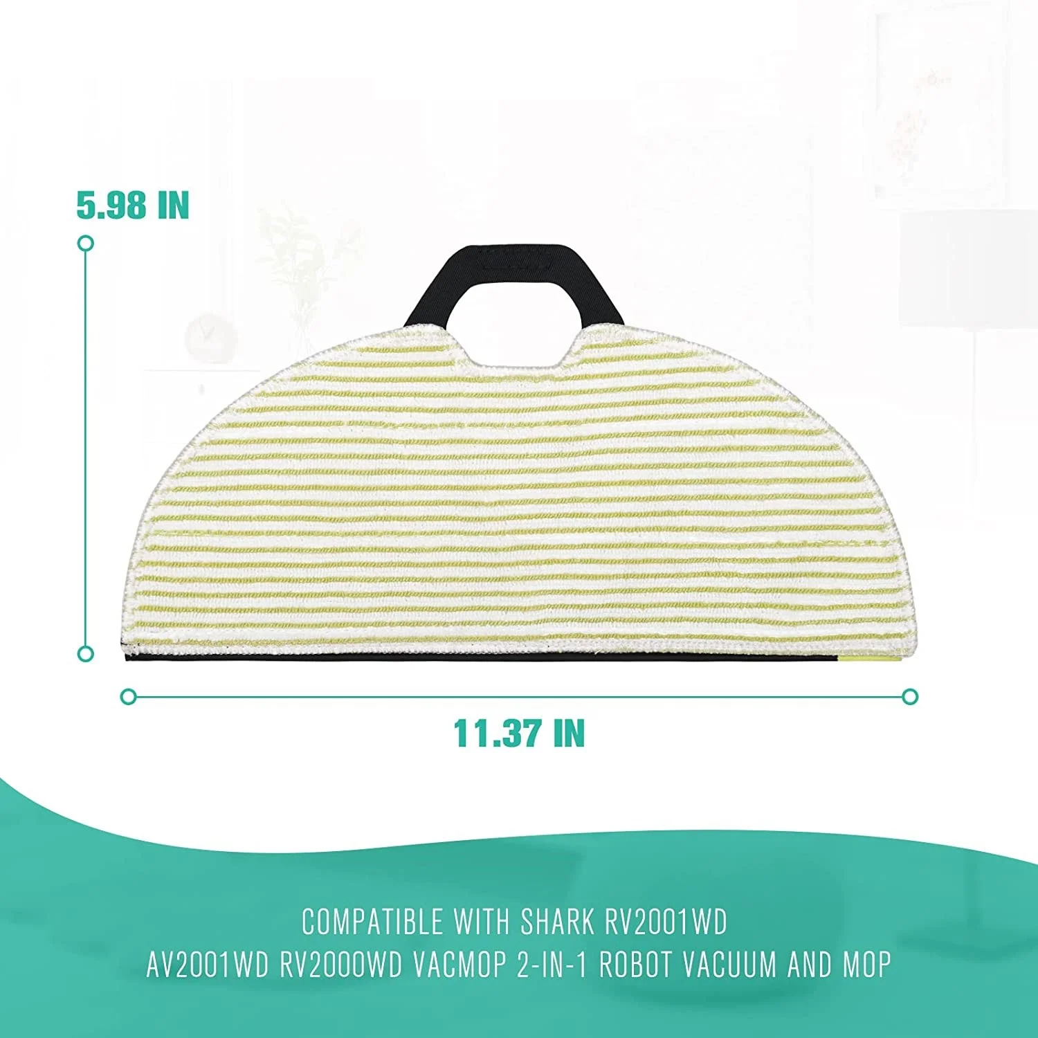 Replacement Parts Kit Side Brushes Filters Cleaning Mop Pads for Shark RV2001WD AV2001WD Robot Vacuum Accessories