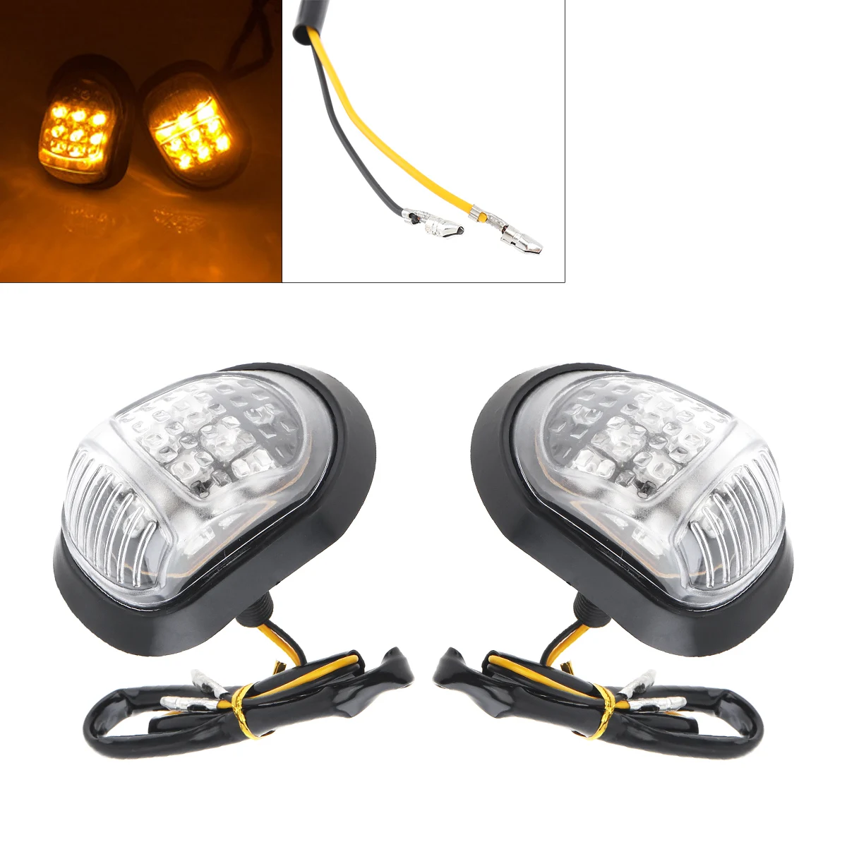 Купи 2pcs Universal 12V Super Bright LED Steering Indicator Motorcycle Signal Lamp Honeycomb Light for Motorcycle ATV Scooter за 676 рублей в магазине AliExpress