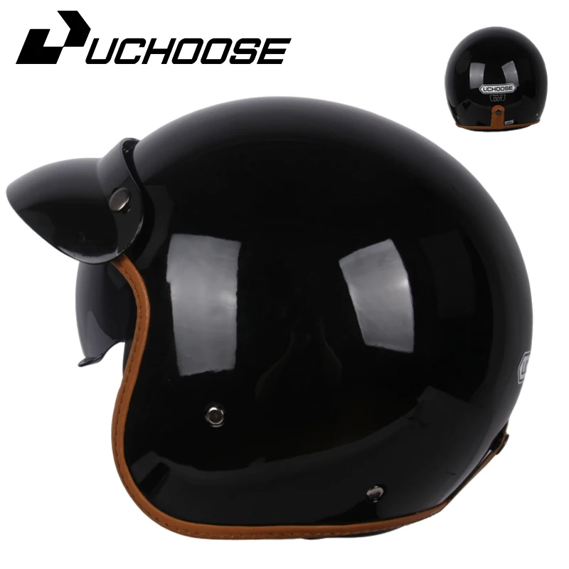 

Новинка 2024, Лидер продаж, мотоциклетный шлем Чоппер, ретро Casco, винтажный шлем с открытым лицом для старой школы, Moto Cacapete Dot M L XL XXL