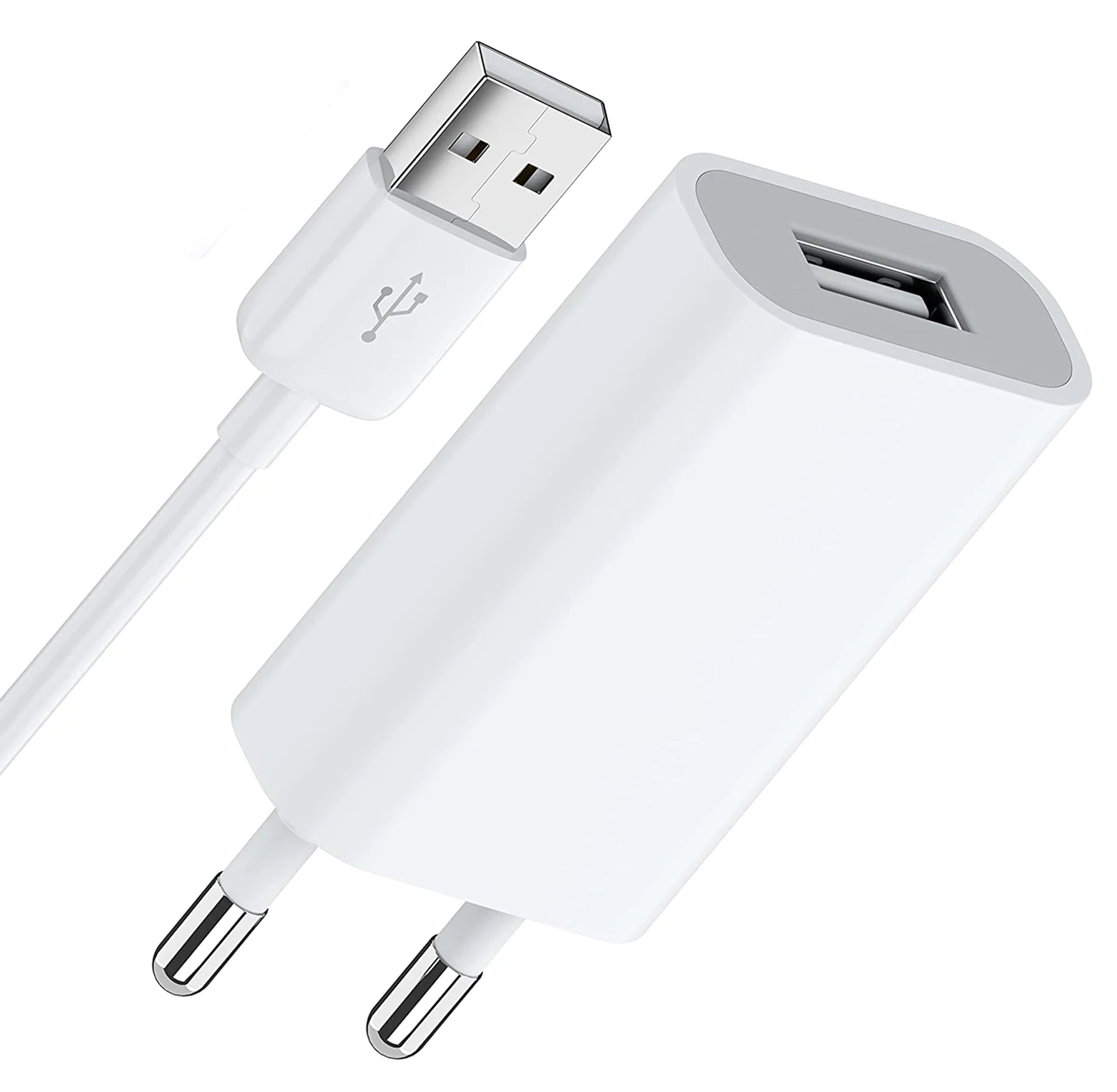 

Сетевое зарядное устройство с европейской вилкой и USB-портом, 5 В, 1 А